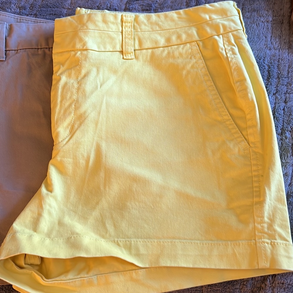 Two Pair Of Shorts Gap Size 8r. One Pair Yellow ,… - image 2